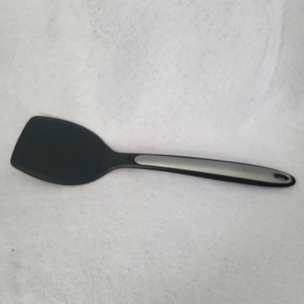 Calphalon‎ 13" Nylon Spatula Turner Solid Flipper Black Gray Silicone Utensil